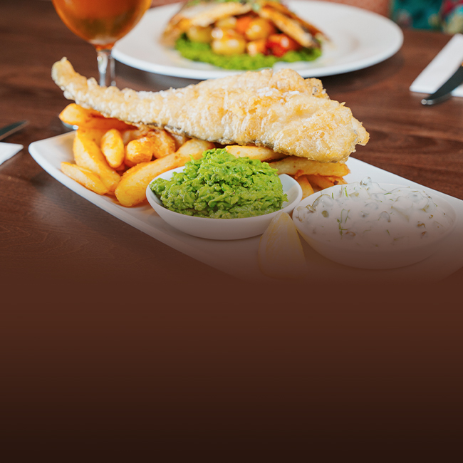 The food and the menus at The Green Man