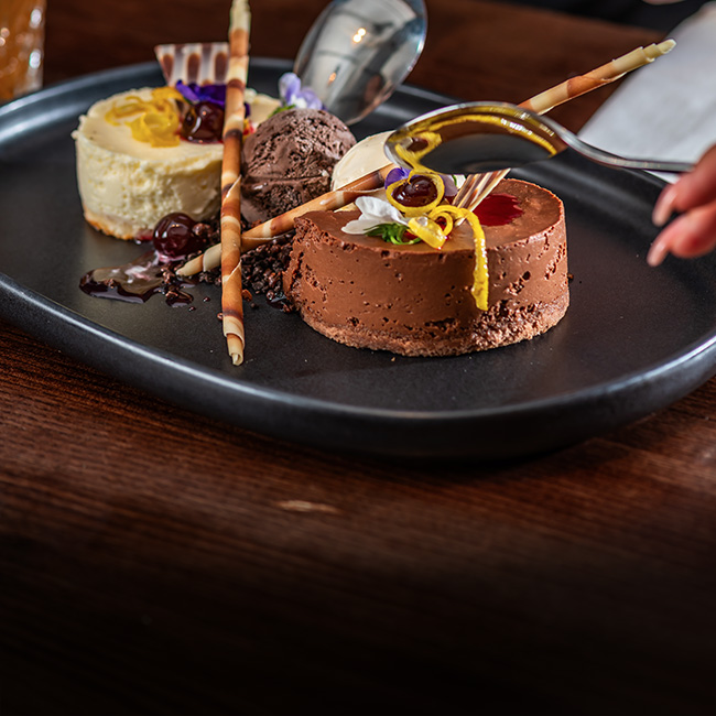 Dessert menu at The Green Man