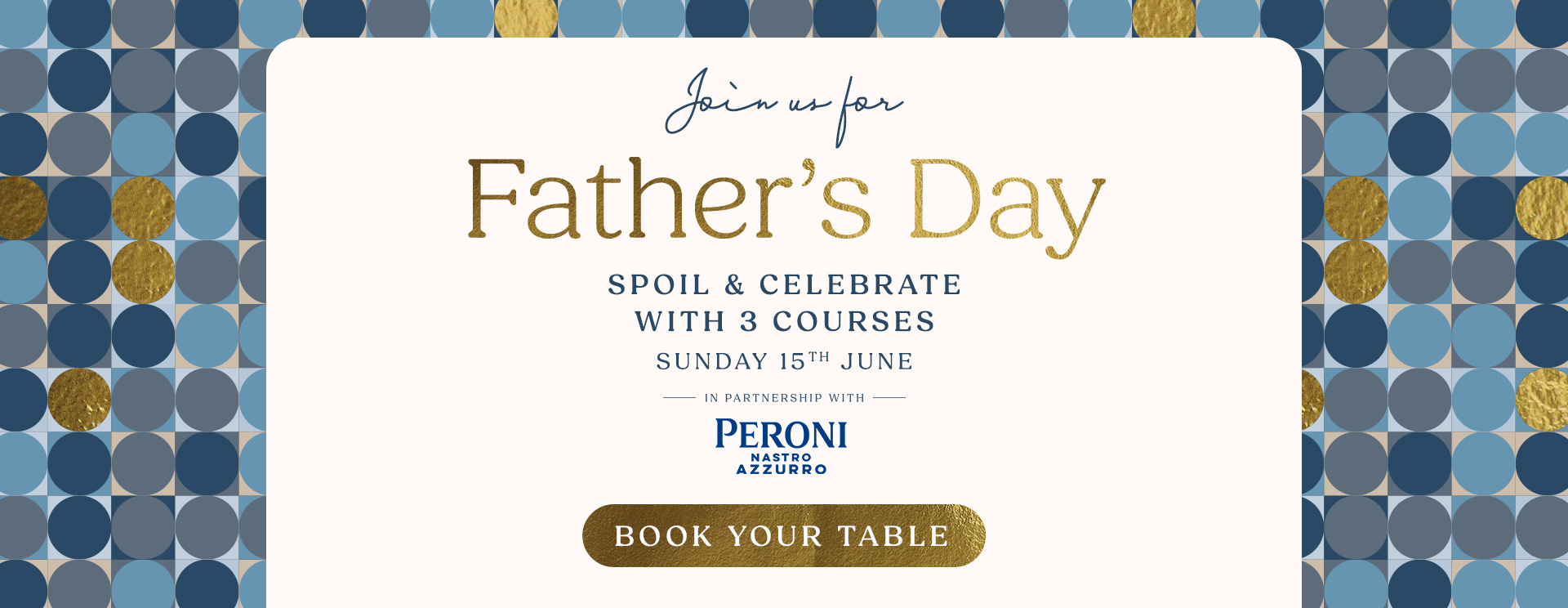 Father’s Day menu Trumpington